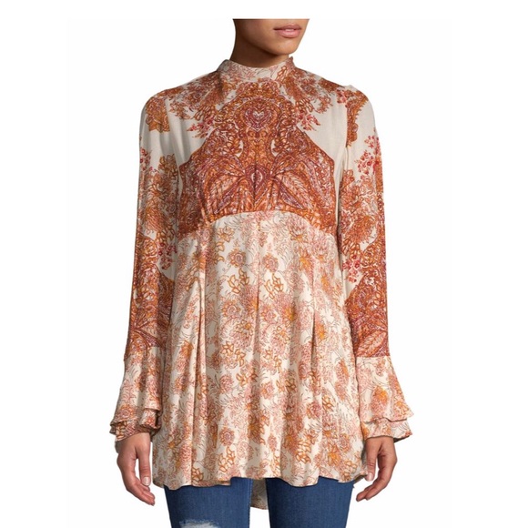 NWT Free People Lady Luck Tunic in Ivory  - Small - Picture 1 of 9